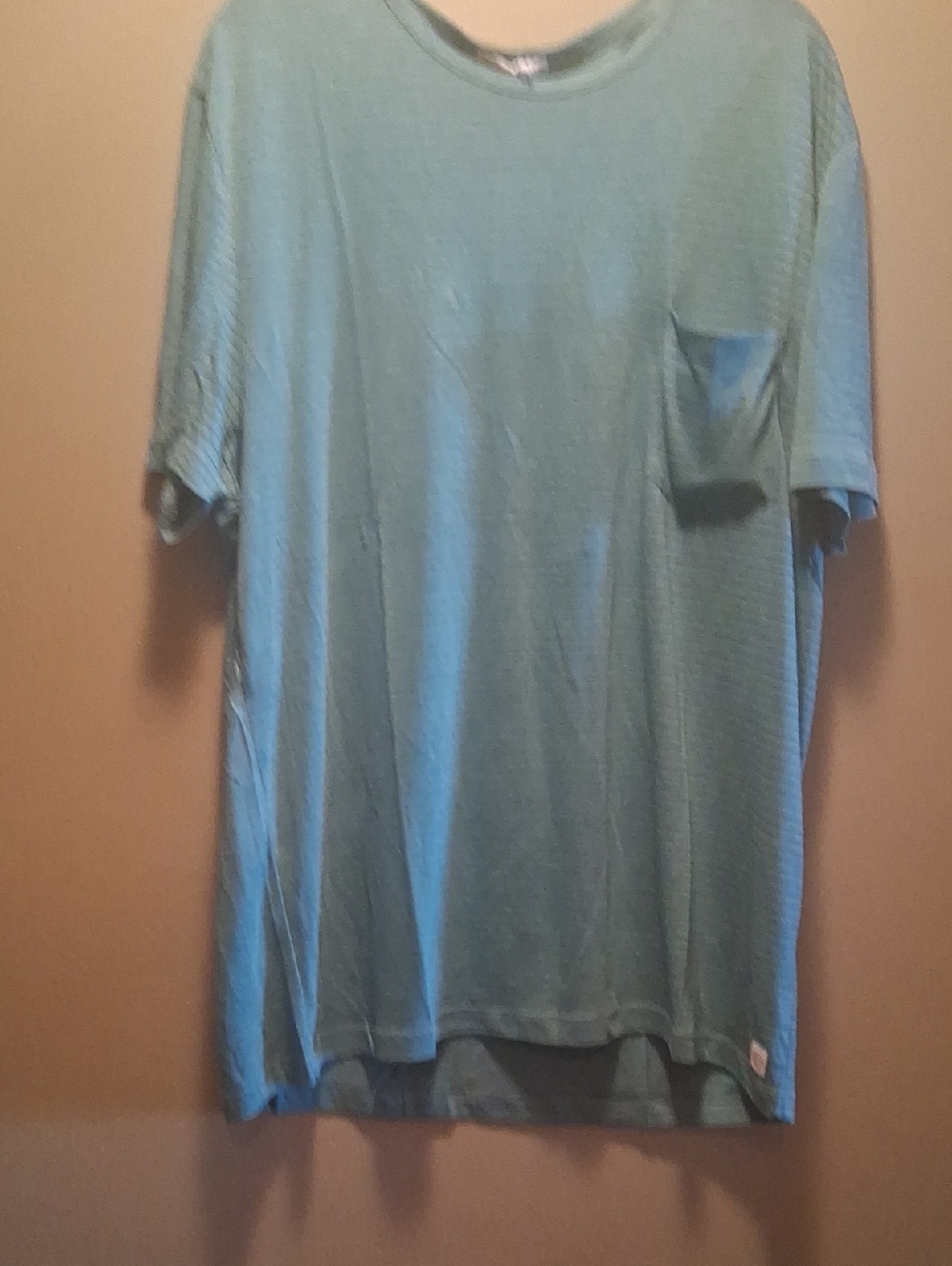 Marine Layer Men's Hemp  Cotton Pocket T-Shirt Blue Stripes Xl  in Teal